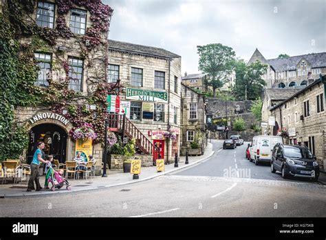 Hebden Bridge Town Centre Hebden Bridge Yorkshire Uk Stock Photo Alamy