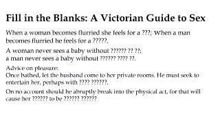Guide To Victorian Sex William Sutton