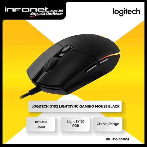 jual logitech  lightsync gaming mouse indonesiashopee indonesia