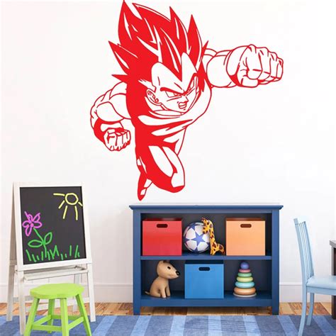 Home D Cor D Cor Decals Stickers Vinyl Art Vegeta Dragonball Super