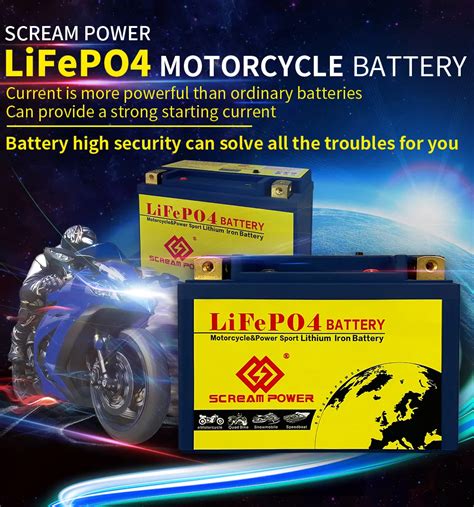 High Performance V L Bs Lithium Phosphate Motorcycle Starter Lifepo