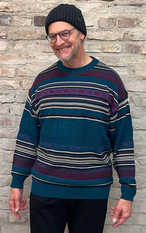 Vintage Mens 90s Knit Jumper Gem