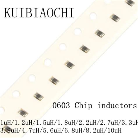 100pcs Lot SMD Chip Inductor 1608 0603 1uH 1 2uH 1 5uH 1 8uH 2 2uH 2