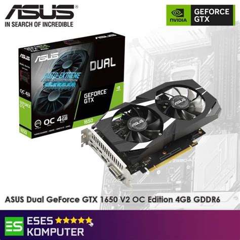 Jual Vga Asus Geforce Gtx 1650 Dual V2 Oc Edition 4gb Gddr6 Di Seller ...