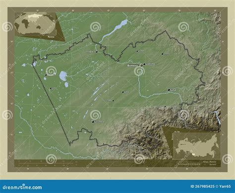 altay russia wiki labelled points  cities stock illustration illustration  altay