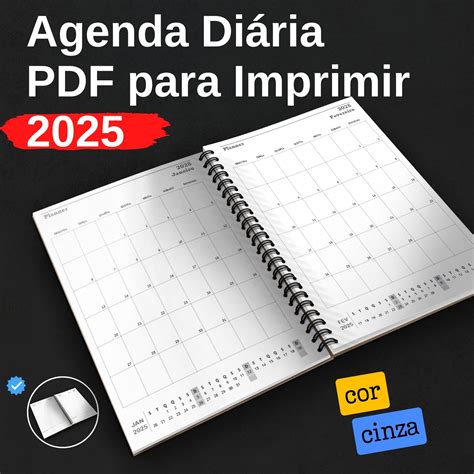 Agenda Telefônica 2025 - 3 Versões de Cores - pdf Download - Modelo de