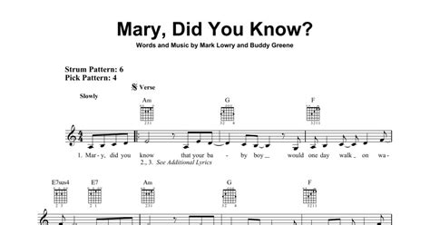 how to play mary did you know