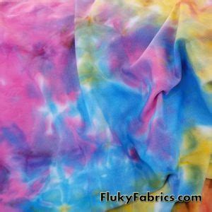 Colorful Tie Dye Print Lightweight Bikini Nylon Spandex Fluky Fabrics Online Shop