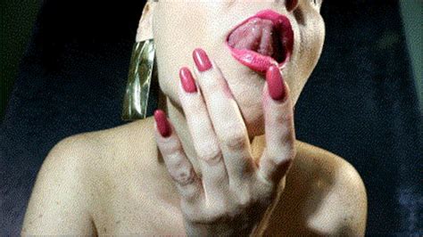 Lipstick Temptation Of Pink Lips Story Of GREAT And SEXY BRUNETTE Clips4sale