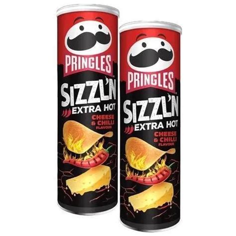 Kit 2 Batata Pringles Flame Extra Hot Cheese E Chilli 160g MercadoLivre