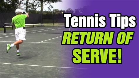 Return Of Serve Tennis Tips By Tomaverytennis Youtube