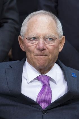 german finance minister wolfgang schauble  editorial stock photo