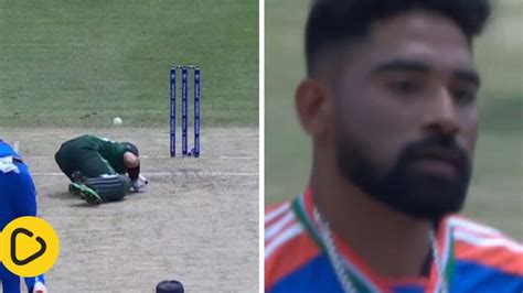 Watch Mohammed Siraj Hits Mohammad Rizwan On Elbow With Fiery Return