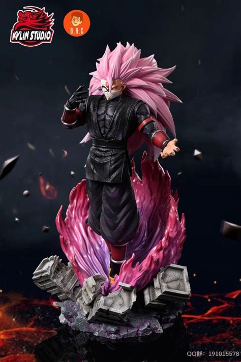 Kylin Studio Dragonball Super Saiyan Pink Black Goku Rose Hobbies