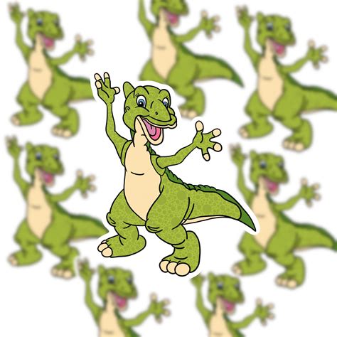 Duckie land before time dinosaur regular sticker or 100% | Etsy