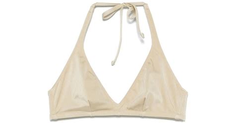 Mc Saint Barth Gaia Bikini Top In Natural Lyst UK