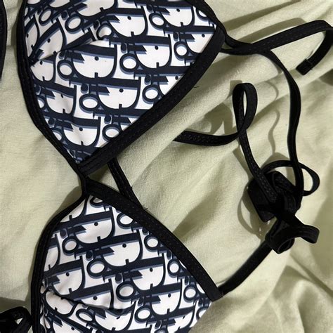 Dior Bikini Set Small Top And The Bottom Will Fit Depop