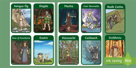 Irish Celtic Gods Flashcards Irish