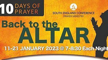 Sec Days Of Prayer Adventist Church In Uk And Ireland National Site