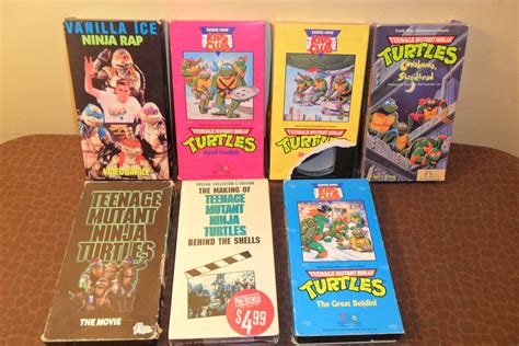 Lot Of Teenage Mutant Ninja Turtles Vhs Video Tapes