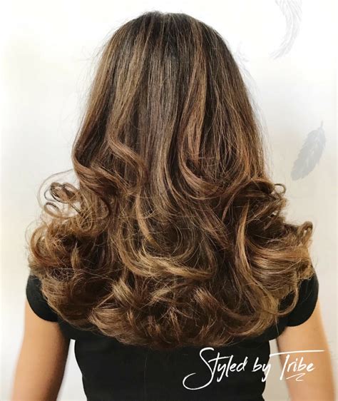 Beautiful Highlights And Long Layered Hair Cut Styled By Jess Tribe