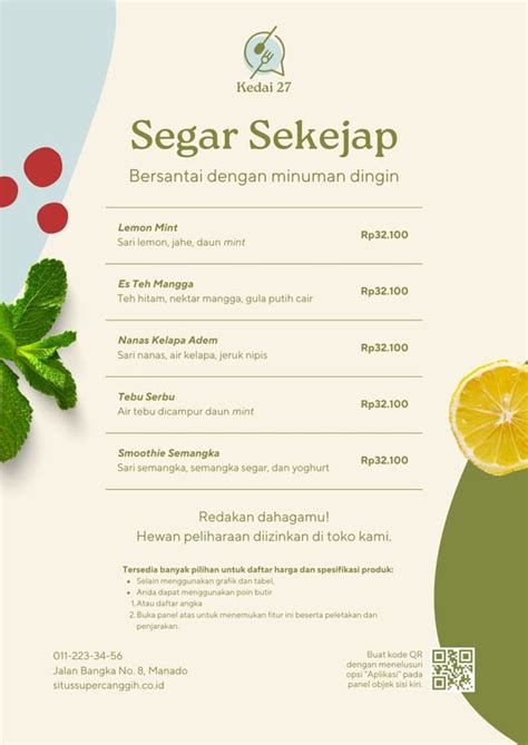 Gratis Contoh Flyer Makanan Keren Canva
