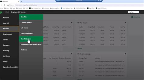 Sage HRMS Benefit Letters In Employee Self Service SWK Technologies