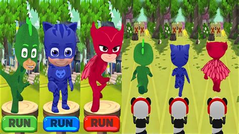 Tag With Ryan Pj Masks All Characters Gekko Vs Catboy Vs Owlette Run Gameplay Youtube