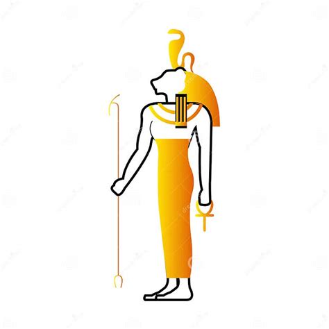 Isolated Colored Egypt God Statue Icon Vector Stock Vector