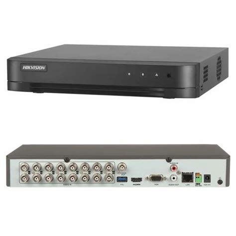 Hikvision 16 Channel Dvr 5 Mp 1u H 265 Acusense Metal 2 Sata Ids