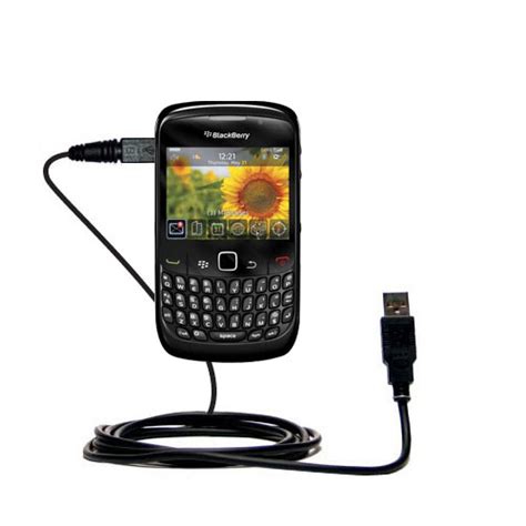 Classic Straight USB Cable Suitable For The Blackberry Curve With Power Hot Sync And Charge
