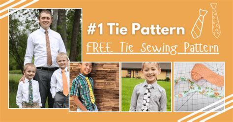 1 Tie Pattern Free Tie Sewing Pattern