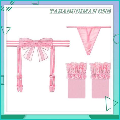 Sexy LINGERIE TRANSPARENT Bow G STRING GARTER TRANSPARENT SET SEXY LINGERIE T10 BEST SELLER