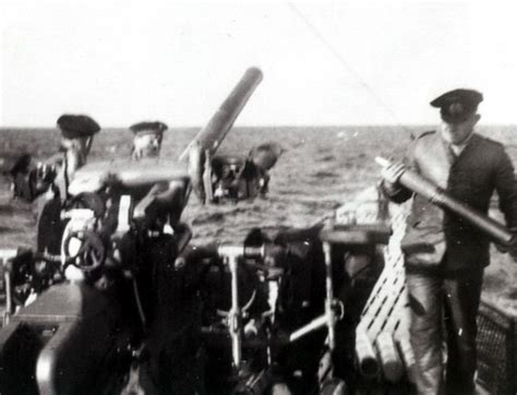 Men Of Wehrmacht U 31 With 88mm Deck Gun In Action