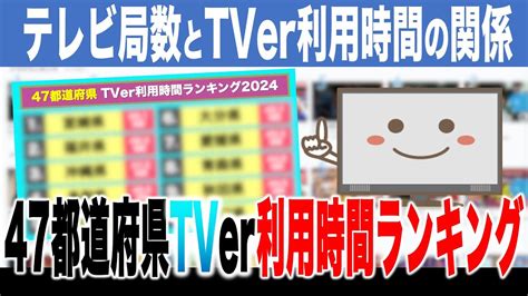 47都道府県TVer利用時間ランキング！(音量調整ver) - YouTube