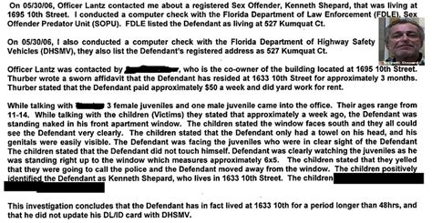 Bill Warner S Detective Agency Since 95 In Florida Violent Transient Sex Offender Kenneth