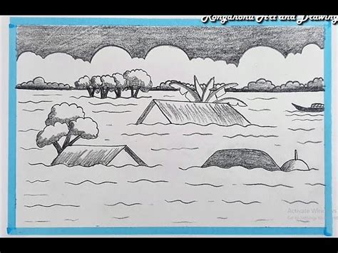 Top 124+ pencil simple flood drawing latest - vietkidsiq.edu.vn