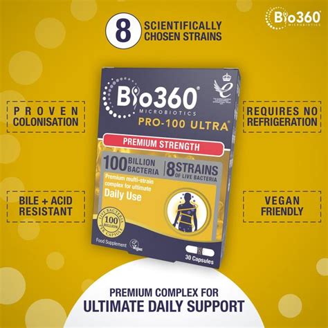 Bio360 Pro 100 Ultra Capsules From Natures Aid Ocado