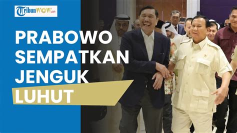 Momen Prabowo Jenguk Luhut Di Singapura Ngaku Senang Melihat Kondisi