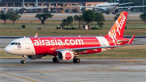 Takeoff Air Asia A At Bangkok Dmk Youtube