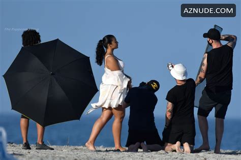Devyn Garcia Sexy Poses In Lingerie Showing Off Her Curvy Body During A Photoshoot In Miami AZNude