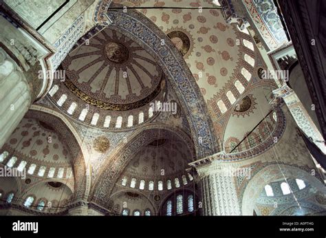 Interior Of The Blue Mosque Sultan Ahmet Mosque Unesco World Heritage