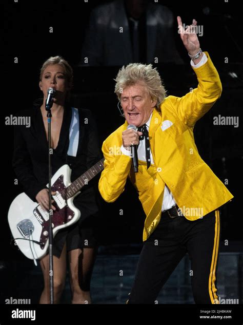 July 15 2022 Indianapolis Indiana Usa Rod Stewart Performs At