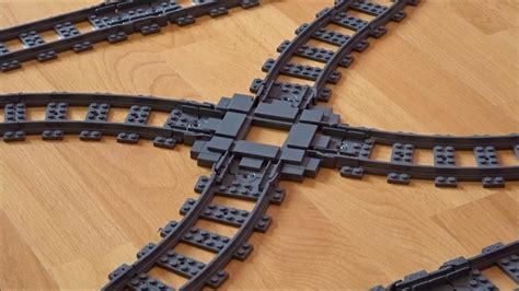 LEGO Train Tuto Croisement De Voies Rails Crossing Of Rails Tracks