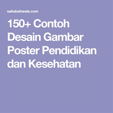 Contoh Desain Poster Pendidikan Coretan