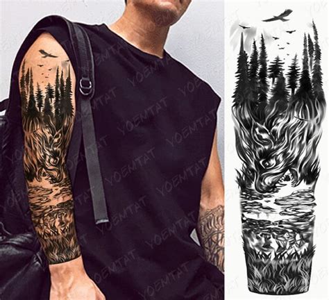 whole arm sleeve tattoo 1