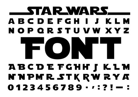 Star Wars Font Star Wars Schriftart Star Wars Geburtstag - dReferenz Blog