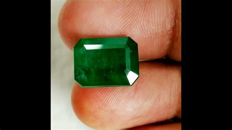 7 23 Cts Natural Untreated Zambia Emerald Octagon Loose Gemstone YouTube