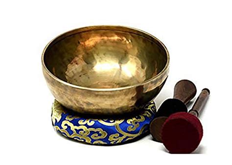 8 Large Hand Hammered Tibetan Singing Bowl For Meditation Healing