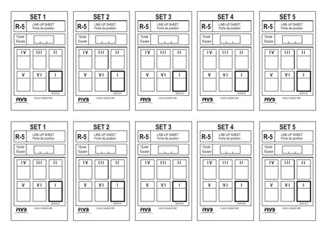 Free Volleyball Lineup Sheet Templates - Customize, Download & Print ...